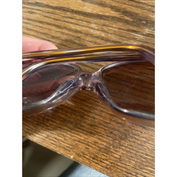Vintage Neostyle Beauty Brown Purple Plastic Sunglasses Germany FRAMES ONLY - Picture 9 of 13